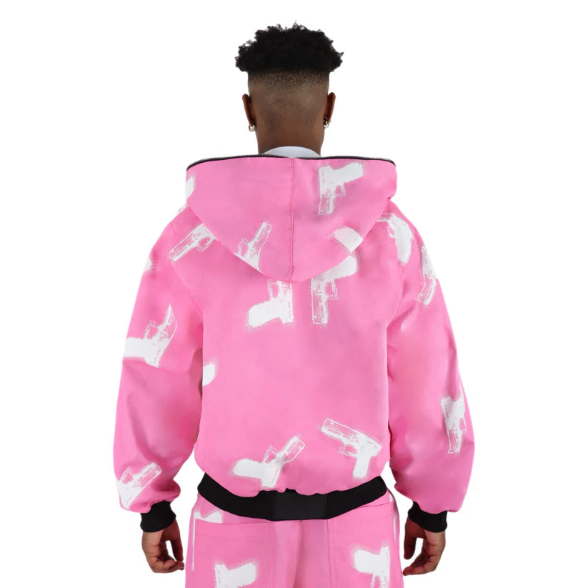 GLOCKS Full Zip Jacket Pink