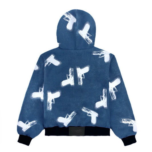 GLOCKS Full Zip Jacket Indigo